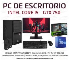 PC de Escritorio Intel Core i5 GTX 750